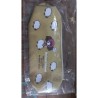 yellow pouch pencil with cartoon details